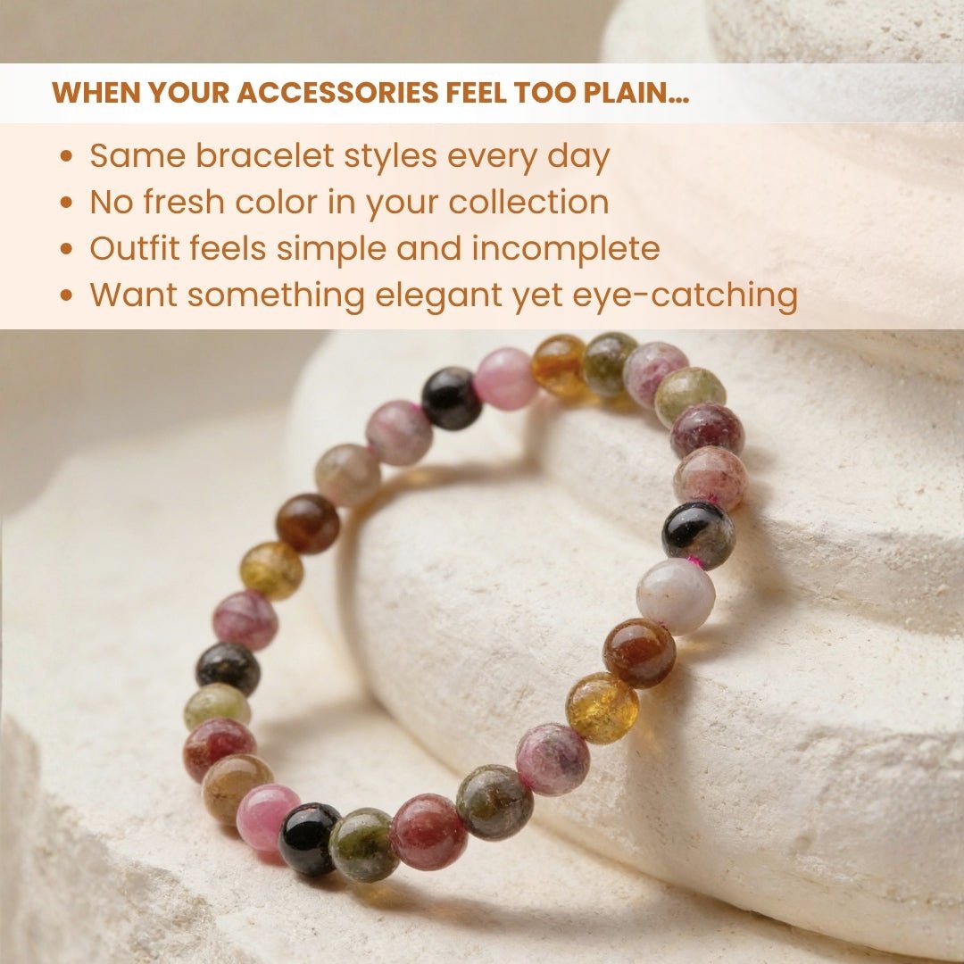 Multi Tourmaline Bracelet for Multiple Benefits - plusvalueindia