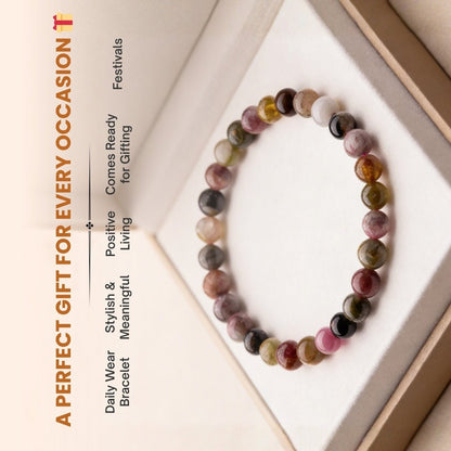 Multi Tourmaline Bracelet for Multiple Benefits - plusvalueindia