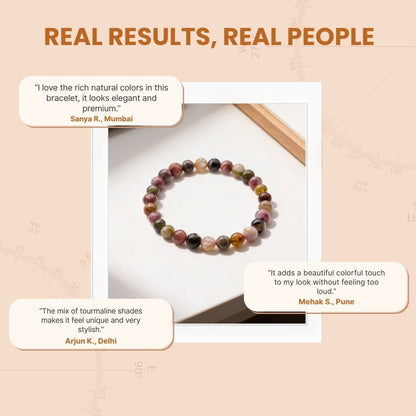 Multi Tourmaline Bracelet for Multiple Benefits - plusvalueindia