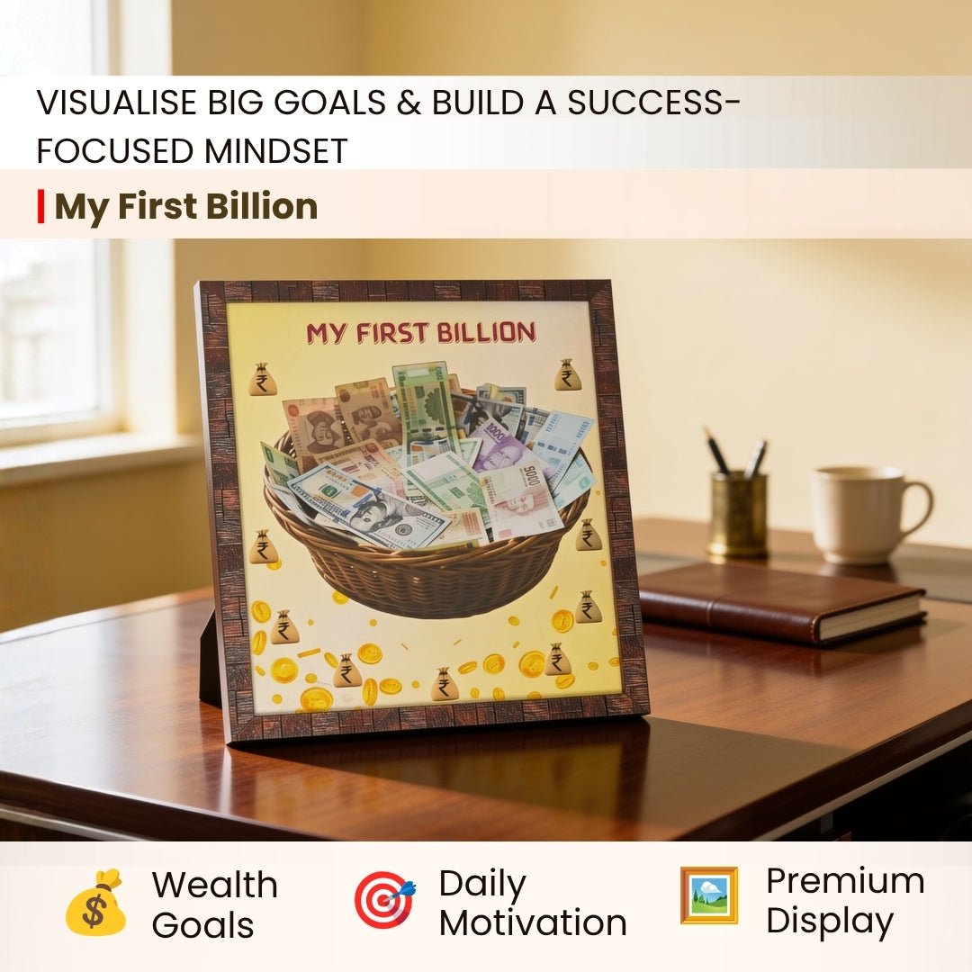 My First Billion Feng Shui, Vastu Money Frame, Painting - plusvalueindia