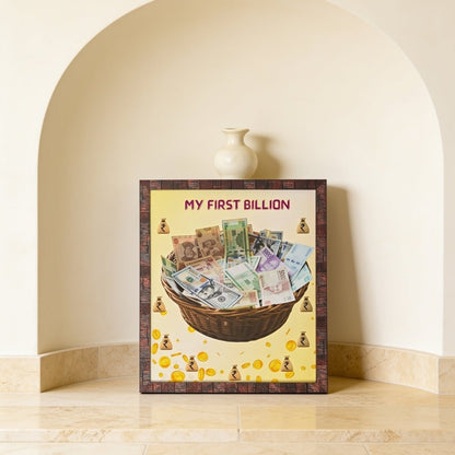 My First Billion Feng Shui, Vastu Money Frame, Painting - plusvalueindia