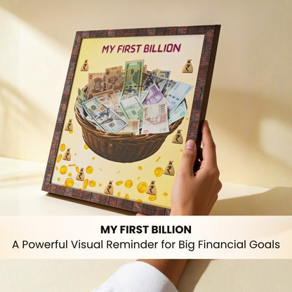 My First Billion Feng Shui, Vastu Money Frame, Painting - plusvalueindia