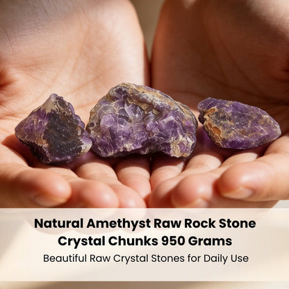 Natural Amethyst Rock Stone Chunks Geode Clears Geopathic Stress [Students Education, Studies, Meditation] - plusvalueindia