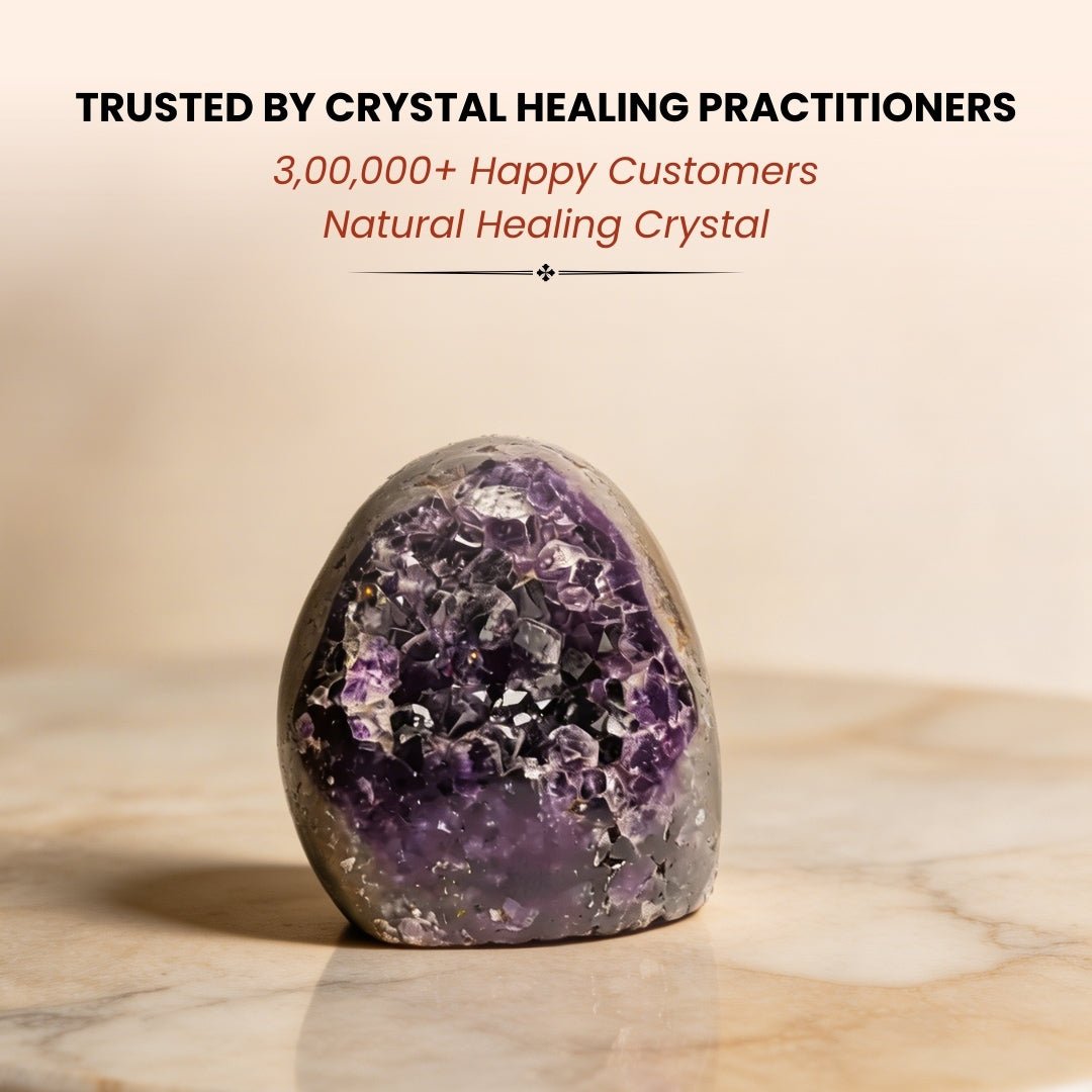 Natural Amethyst Rock Cluster Clears Geopathic Stress & Helps Improve Student Academic Performance & Results - plusvalueindia