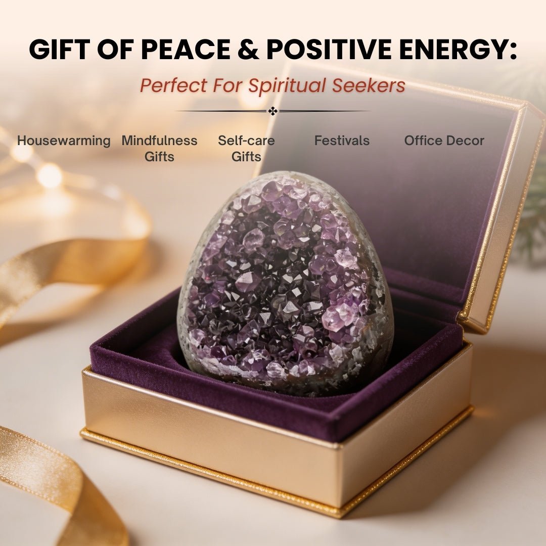 Natural Amethyst Rock Cluster Clears Geopathic Stress & Helps Improve Student Academic Performance & Results - plusvalueindia
