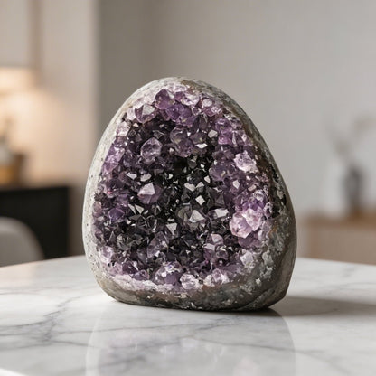 Natural Amethyst Rock Cluster Clears Geopathic Stress & Helps Improve Student Academic Performance & Results - plusvalueindia