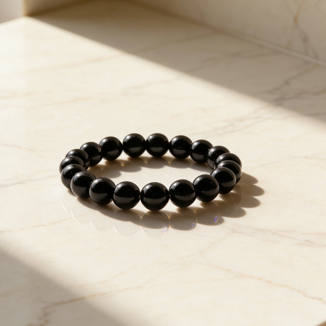 Black Tourmaline Bracelet Strong Protection - plusvalueindia