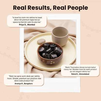 Black Tourmaline Tumbled Stone Pebbles - plusvalueindia