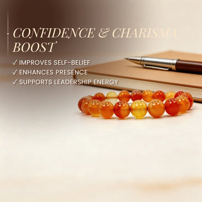 Natural Carnelian Bracelet For Men & Women - plusvalueindia
