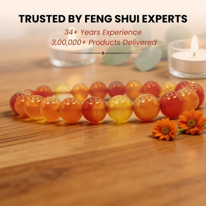 Natural Carnelian Bracelet For Men & Women - plusvalueindia
