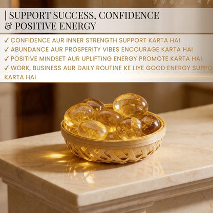 Natural Citrine Tumbled AAA+ Stone Pebbles - plusvalueindia