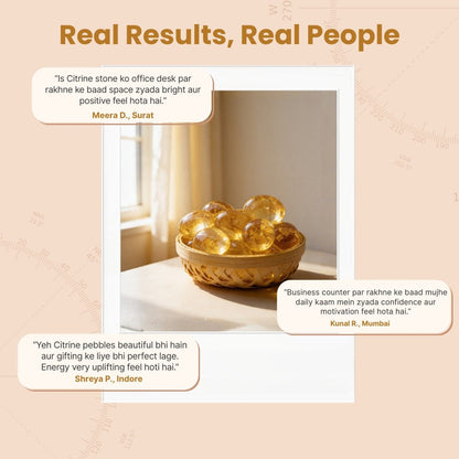 Natural Citrine Tumbled AAA+ Stone Pebbles - plusvalueindia