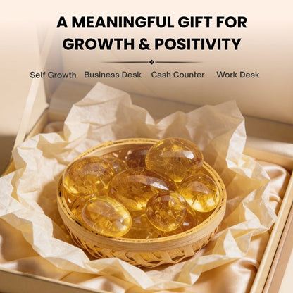 Natural Citrine Tumbled AAA+ Stone Pebbles - plusvalueindia