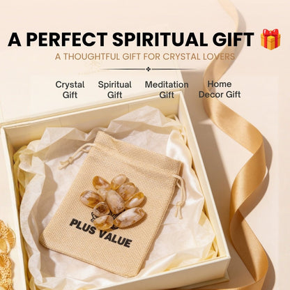 Natural Citrine Tumbled Stone Pebbles [Financial Wealth Stone] - plusvalueindia