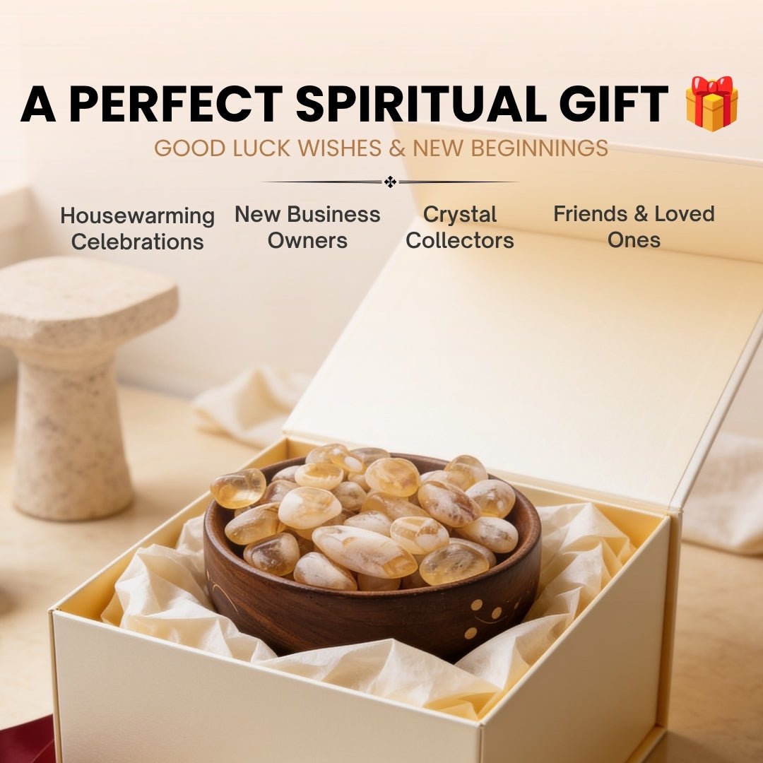 Generous double-hand scoop of smooth polished golden Citrine crystals showing substantial volume and finish