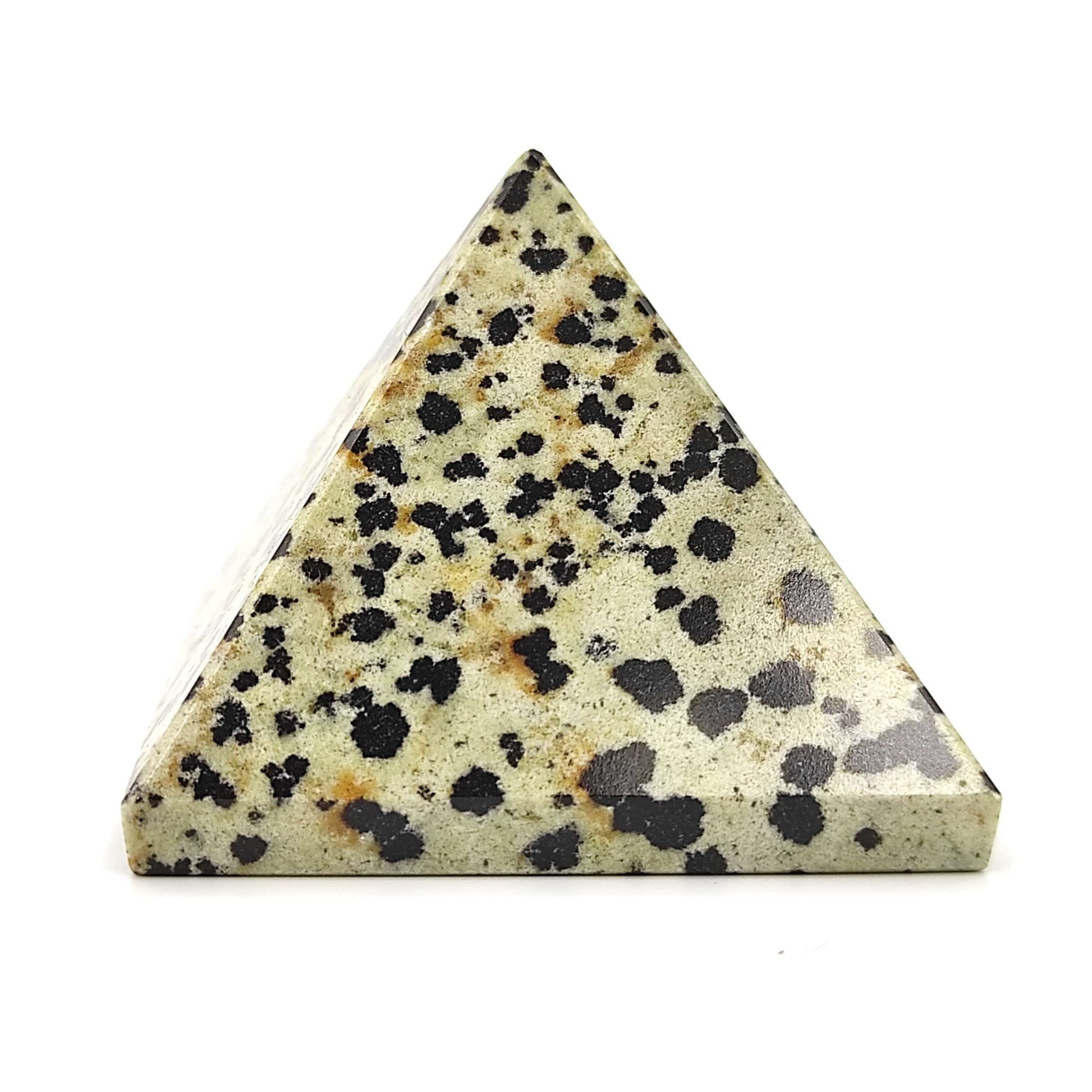 natural dalmatian crystal pyramid 2inch reiki