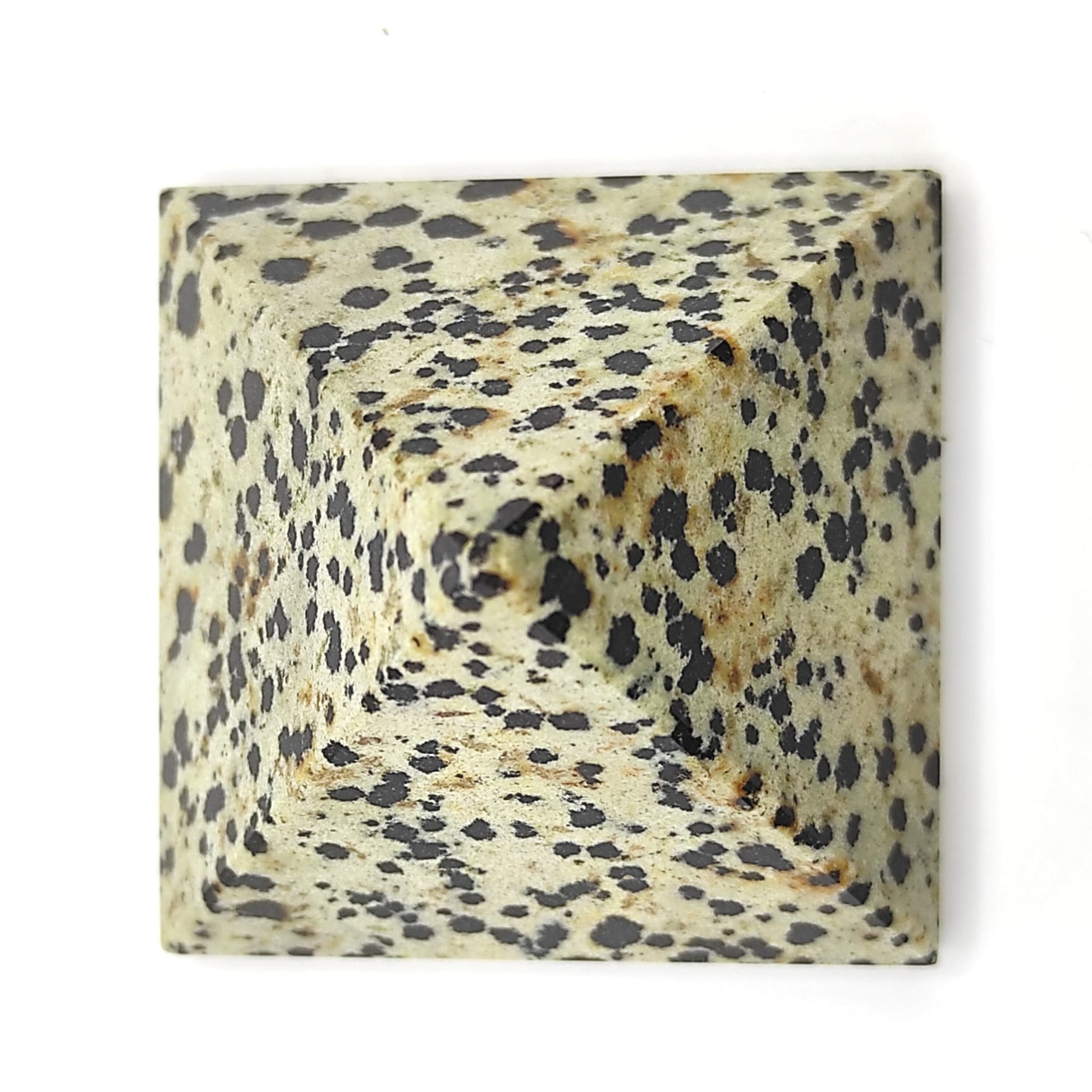 natural dalmatian crystal pyramid 2inch reiki vastu