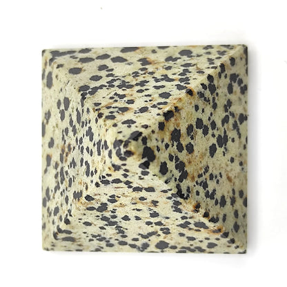 natural dalmatian crystal pyramid 2inch reiki vastu