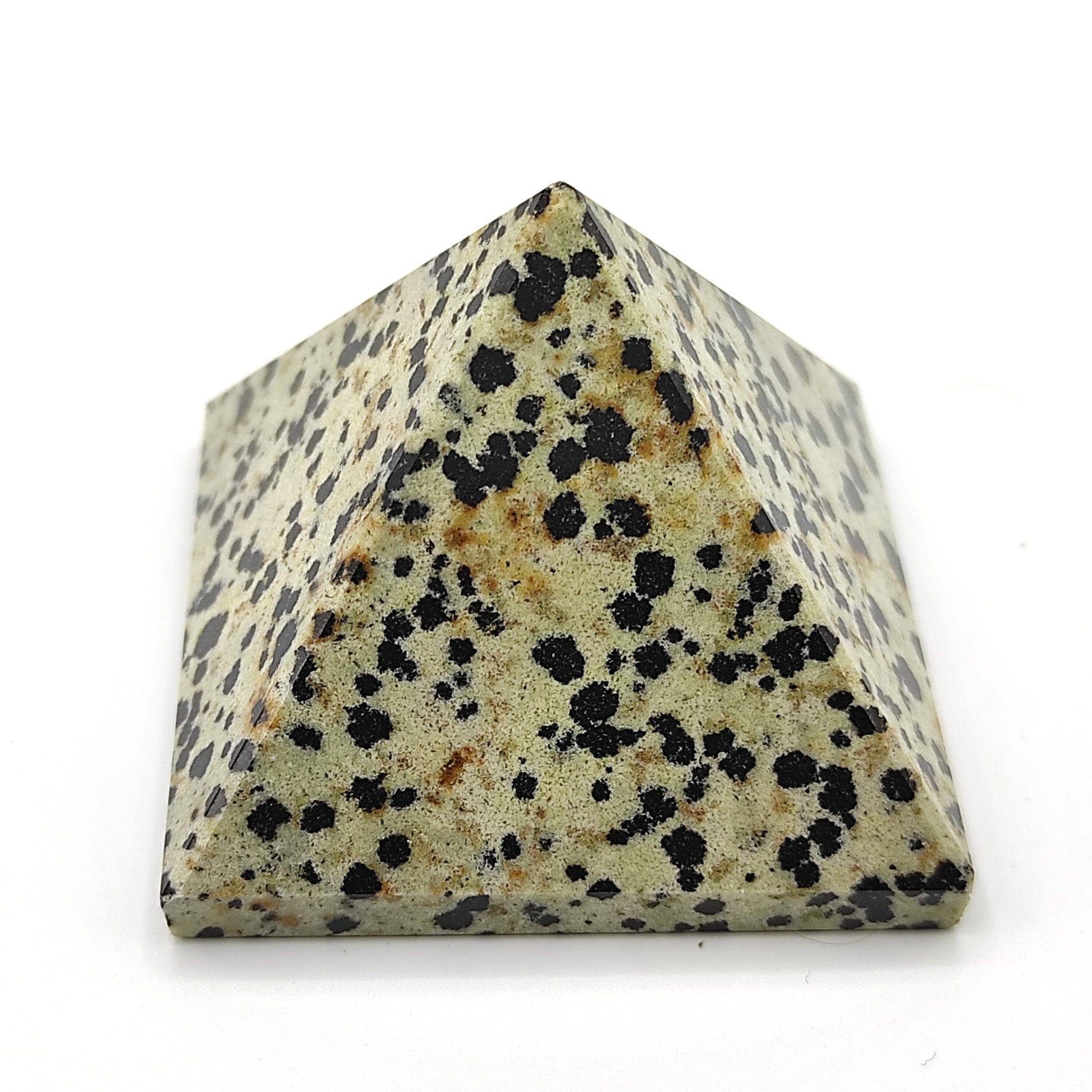 natural dalmatian crystal pyramid 2inch