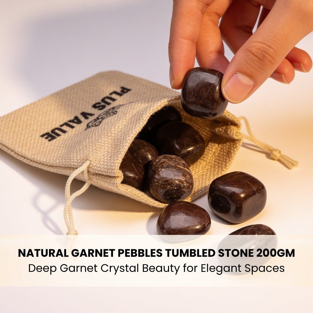 Garnet Tumbled Stone Pebbles - Energizing & Regenerating Stone - plusvalueindia