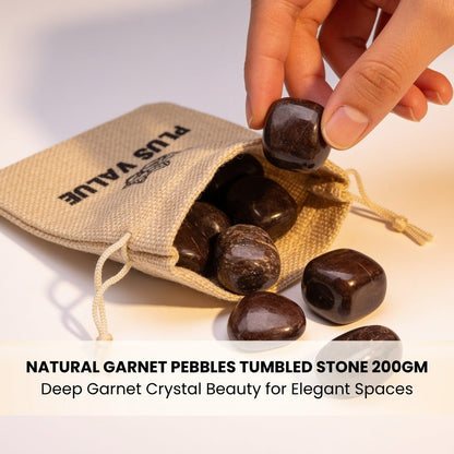 Garnet Tumbled Stone Pebbles - Energizing & Regenerating Stone - plusvalueindia