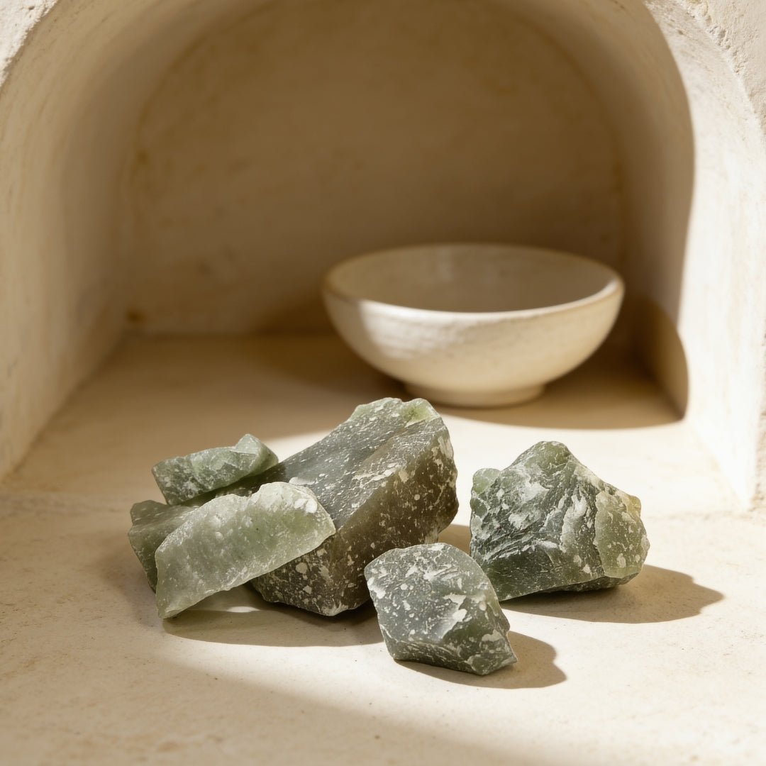 Natural Green Aventurine Rough Rock Stone Chunks 950grams [Health + Wealth] - plusvalueindia