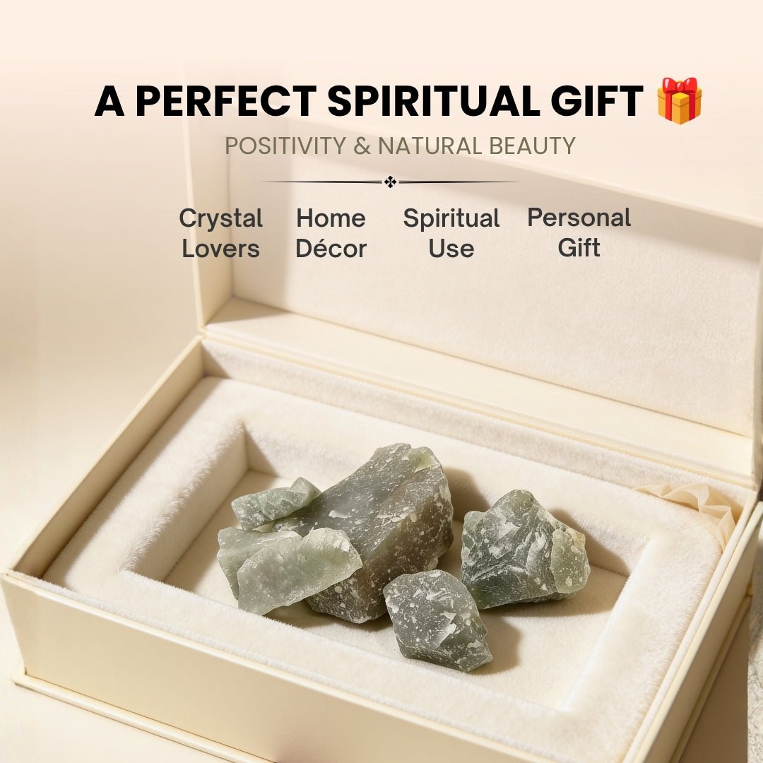 Natural Green Aventurine Rough Rock Stone Chunks 950grams [Health + Wealth] - plusvalueindia