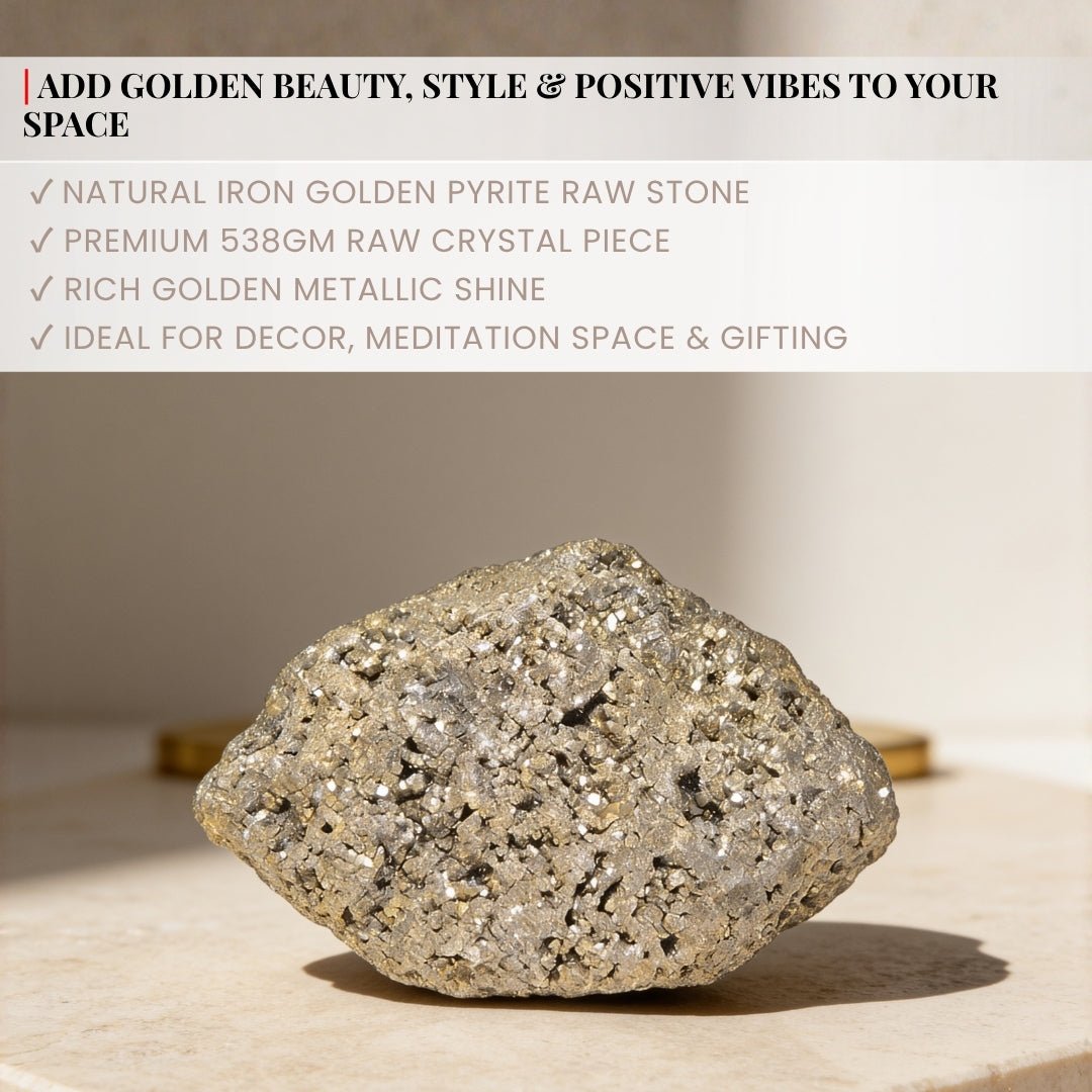 natural pyrite crystal, made in India