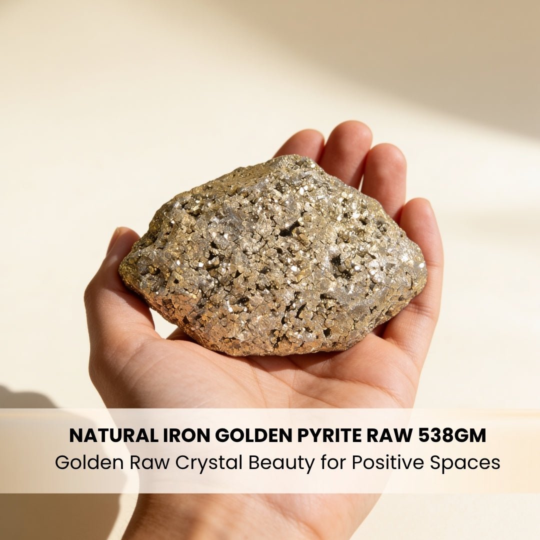 Peru Pyrite Stone Raw Crystal Cluster Rough Geode, energised before dispatch by Plus Value India