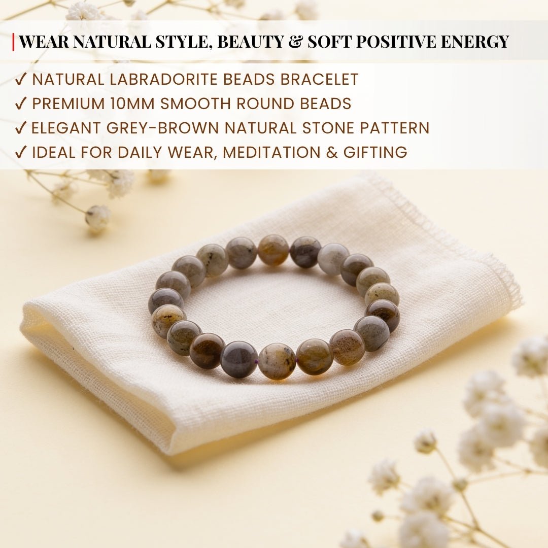 Natural Labradorite Bracelet Prevents Excessive Loss of Energy - plusvalueindia