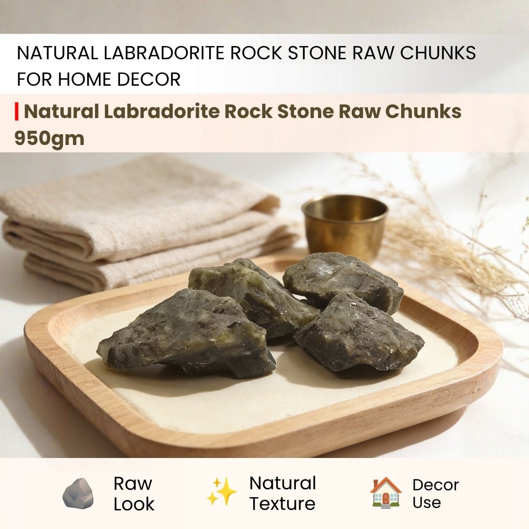 Natural Labradorite Rock Stone Chunk size 13 x 13 x 13 inch