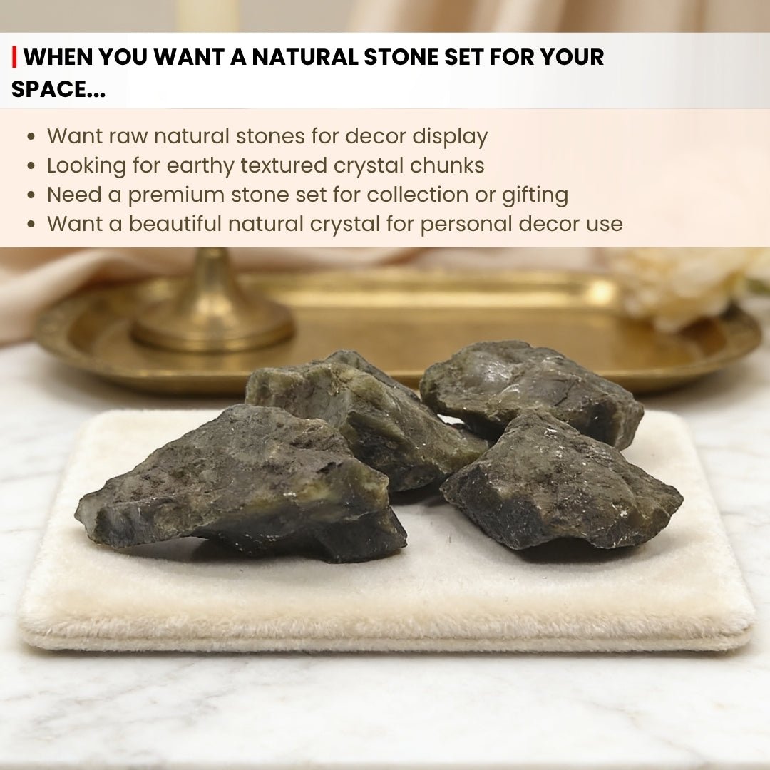 Natural Labradorite Rock Stone Chunk, traditional Vastu remedy for the home