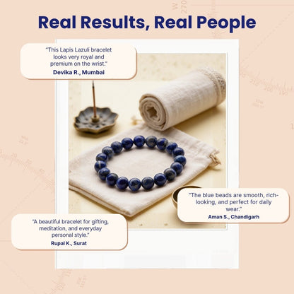 Lapis Lazuli Bracelet Enlightenment Stone - plusvalueindia