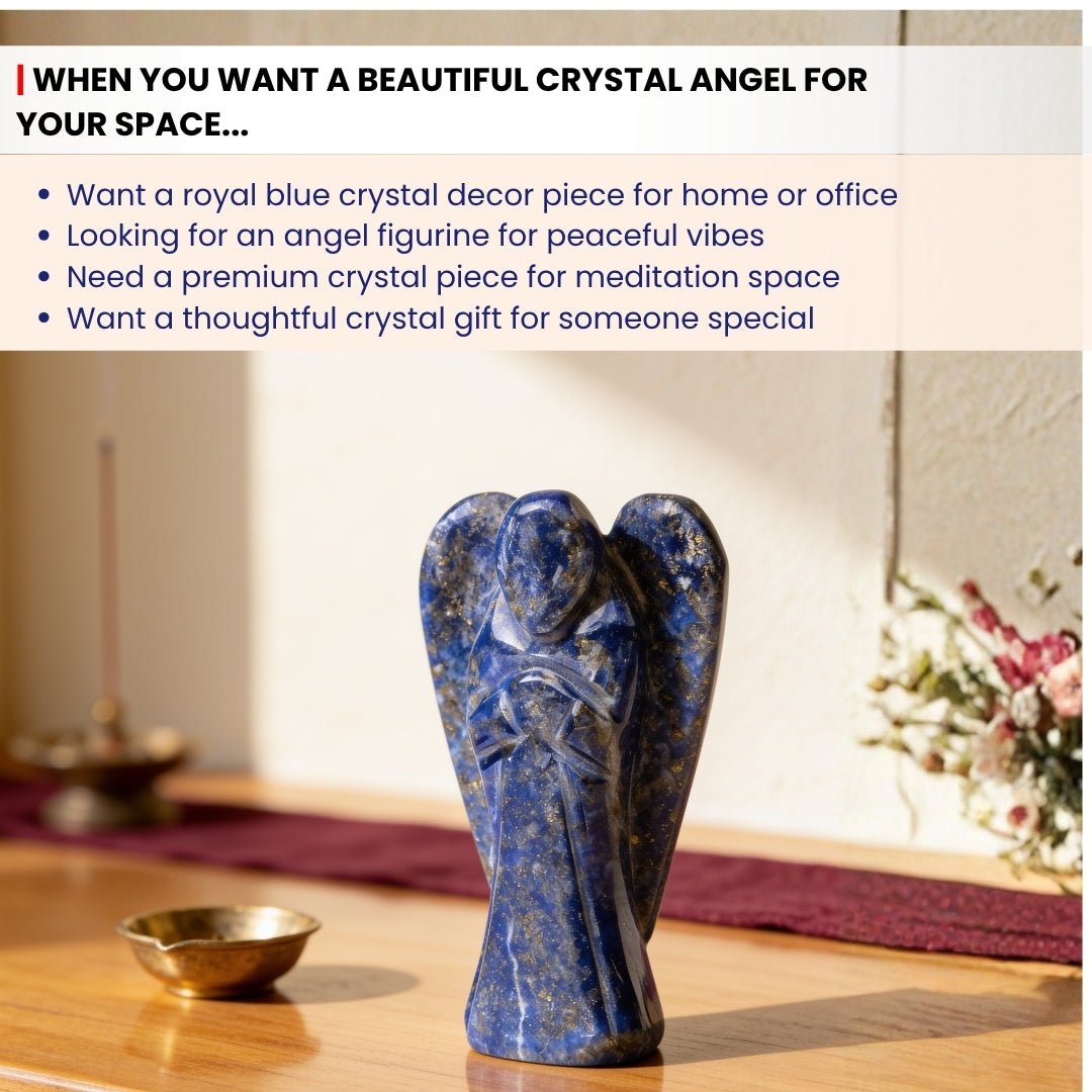 My Angel for Self Awareness Lapis Lazuli Angel Guardian - plusvalueindia