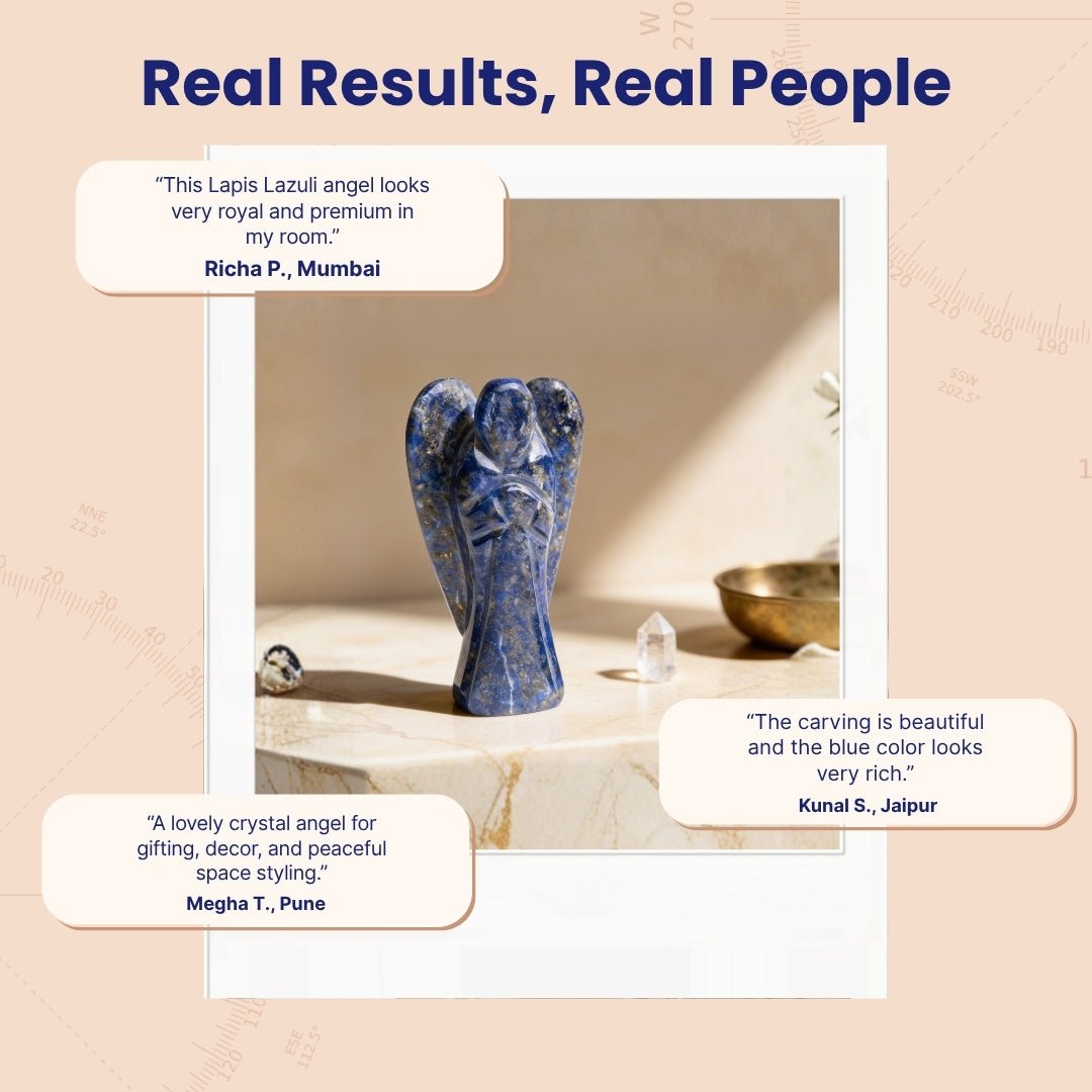 My Angel for Self Awareness Lapis Lazuli Angel Guardian - plusvalueindia