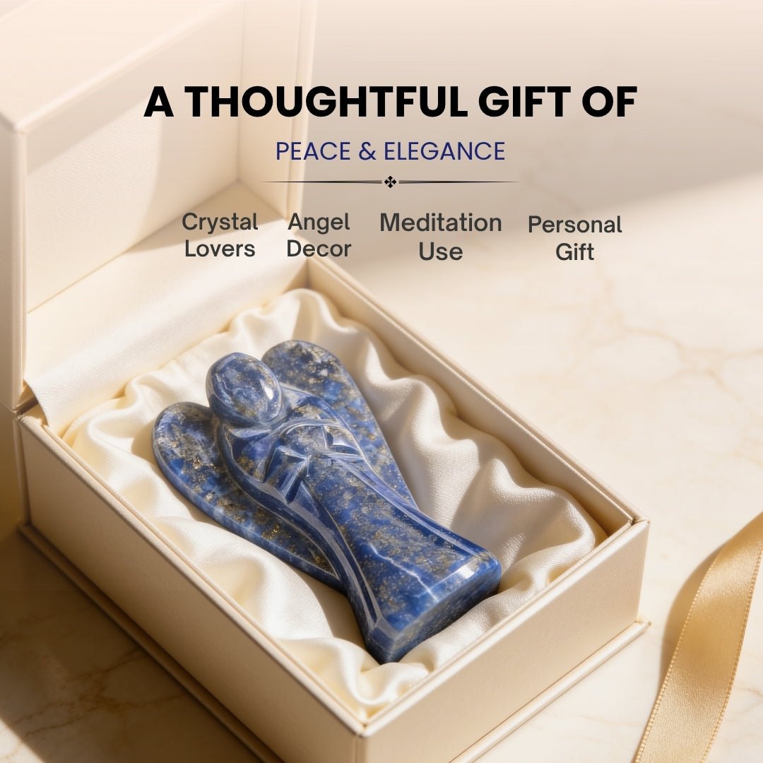 My Angel for Self Awareness Lapis Lazuli Angel Guardian - plusvalueindia
