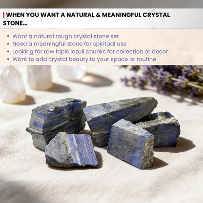 Natural Lapis Lazuli Rough Stone Rock Chunks - plusvalueindia