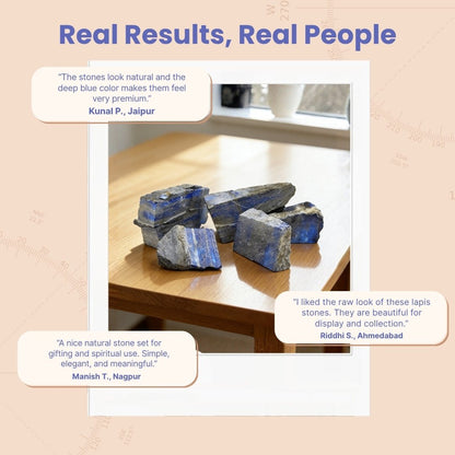 Natural Lapis Lazuli Rough Stone Rock Chunks - plusvalueindia