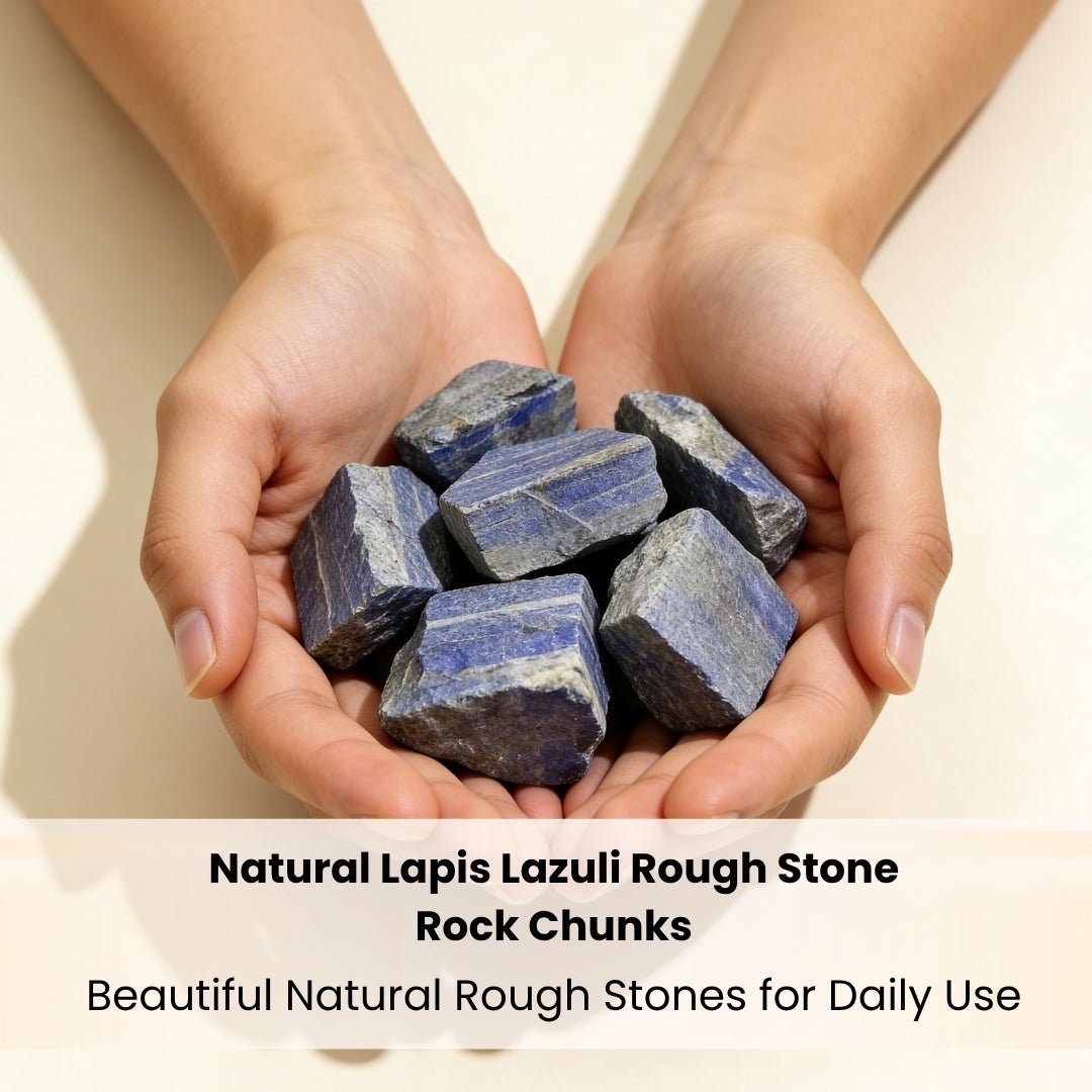 Natural Lapis Lazuli Rough Stone Rock Chunks - plusvalueindia