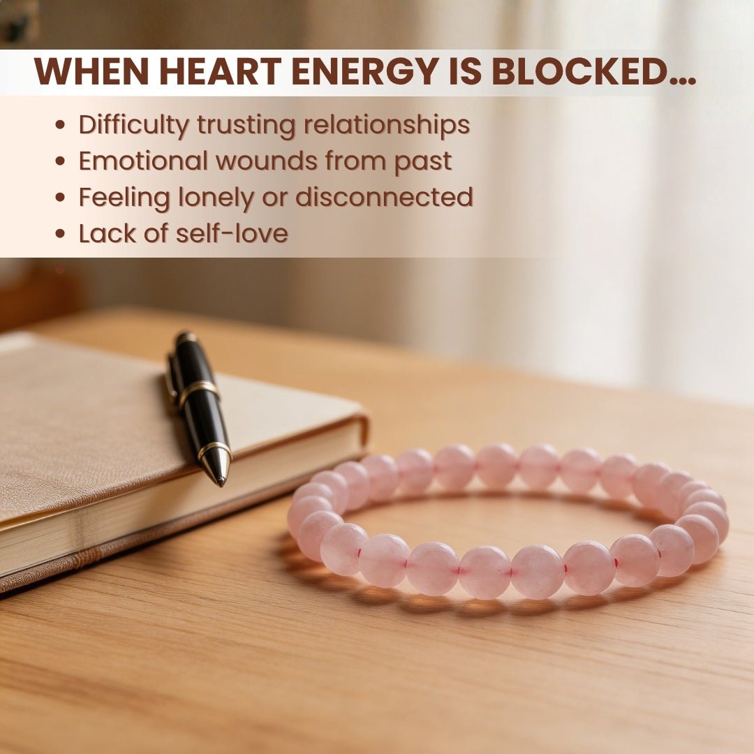 Natural Pink Rose Quartz Bracelet To Attract Love, Relationship & Marriage - plusvalueindia