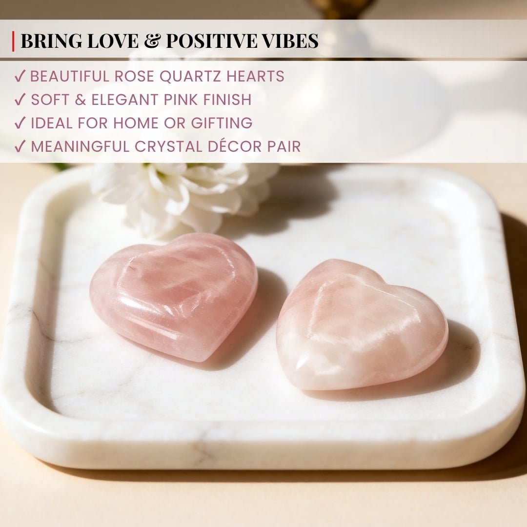 Rose Quartz Heart - Love, Relationship, Harmony & Marriage Delays - plusvalueindia