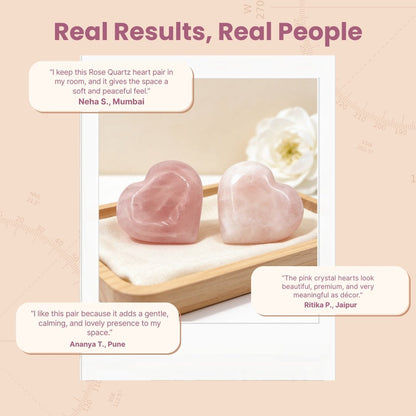 Rose Quartz Heart - Love, Relationship, Harmony & Marriage Delays - plusvalueindia