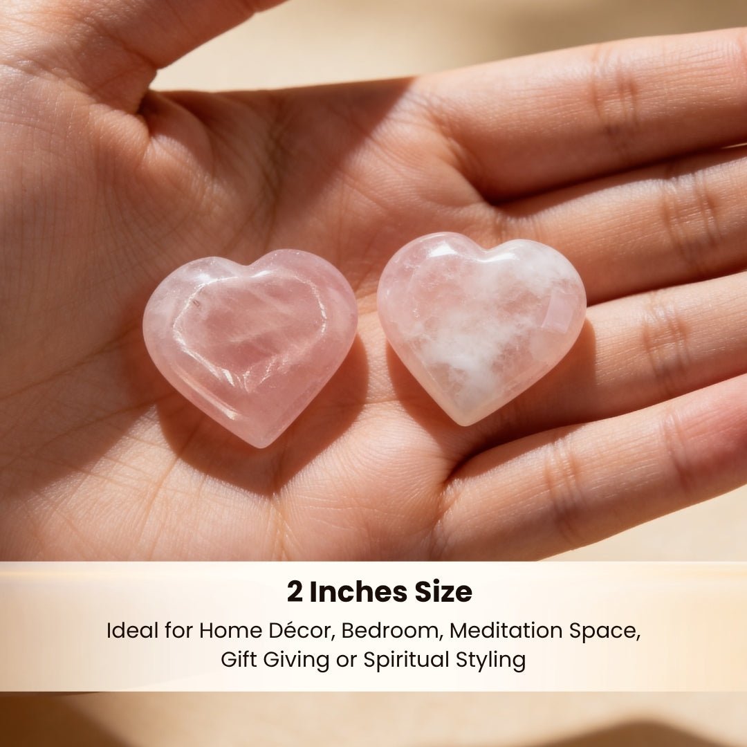 Rose Quartz Heart - Love, Relationship, Harmony & Marriage Delays - plusvalueindia