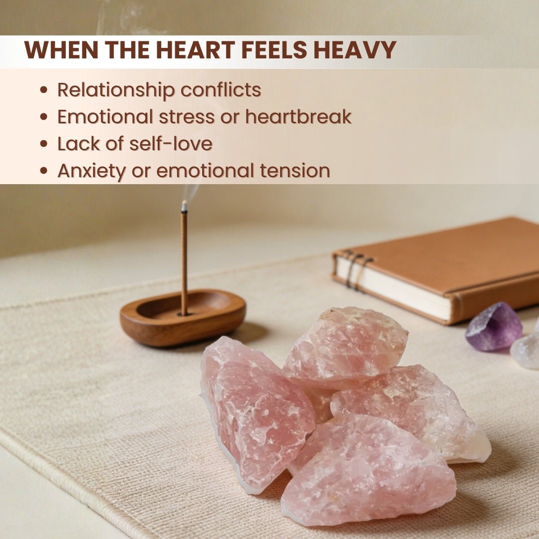 Natural Pink Rose Quartz Raw Rock Stones Chunks Rough for Love, Relationship, Marriage Delay, Happy Married Life (Keep in South - West Corner of Bedroom) - plusvalueindia