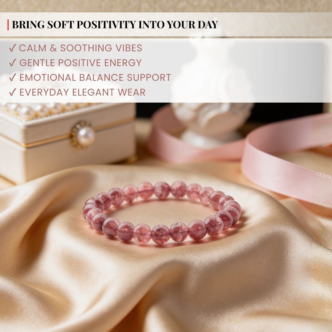 Pink Tourmaline Bracelet | Stylish Charm Crystal Bracelet - plusvalueindia