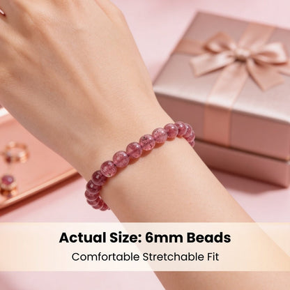 Pink Tourmaline Bracelet | Stylish Charm Crystal Bracelet - plusvalueindia