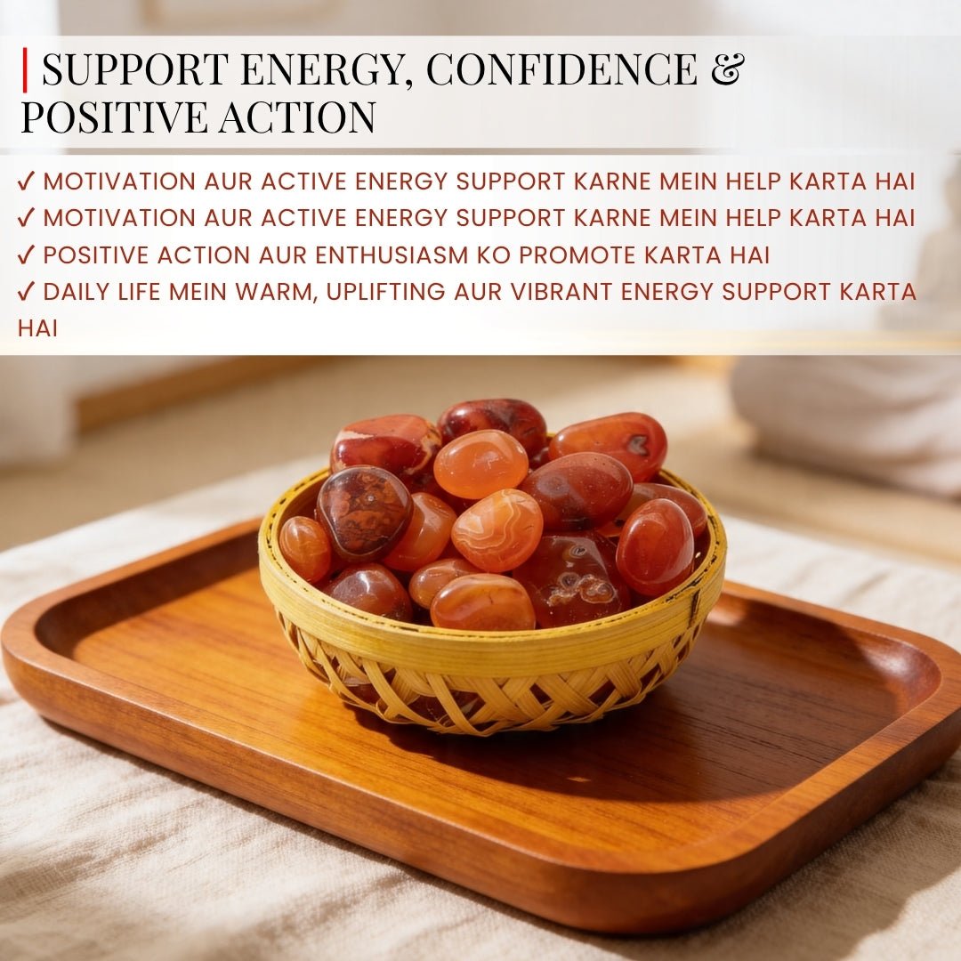 Natural Red Carnelian Crystal Pebbles Tumbled Stones for Vastu Fengshui Aura Chakra Reiki Healing - plusvalueindia
