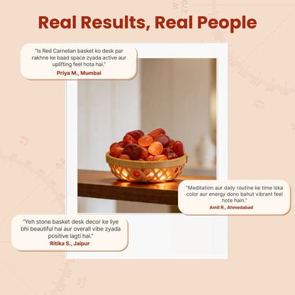 Natural Red Carnelian Crystal Pebbles Tumbled Stones for Vastu Fengshui Aura Chakra Reiki Healing - plusvalueindia