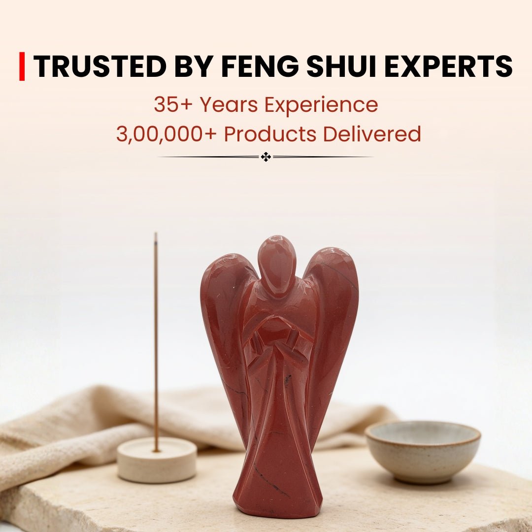 Red Jasper Angel Guardian Vastu Fengshui Aura Chakra Reiki,Healing Crystal Therapy - plusvalueindia