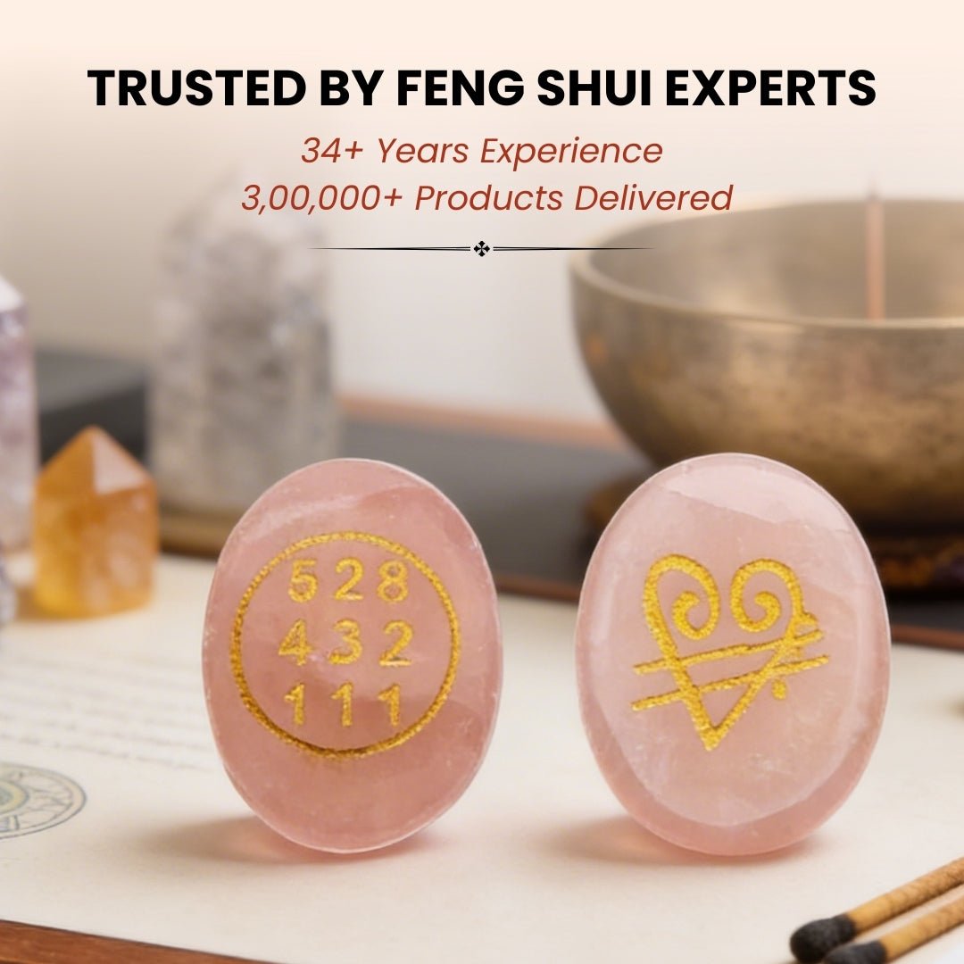 Natural Rose Quartz Crystal Stone with Switch Word & Zibu Symbol for Love & Realtionship Reiki Healing - 1pc - plusvalueindia